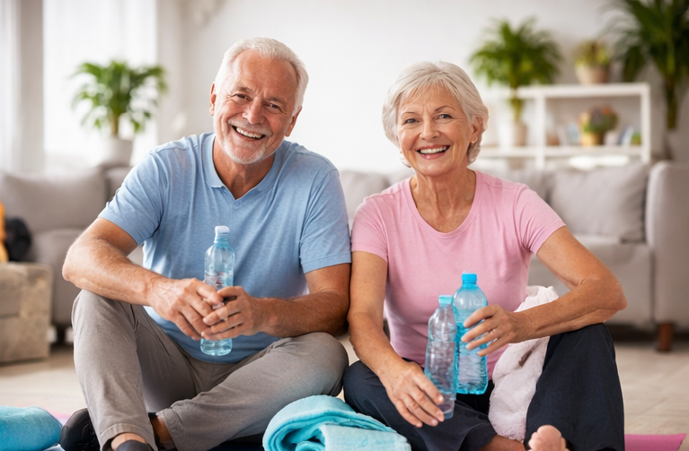 Healthy senior lifestyle fitness